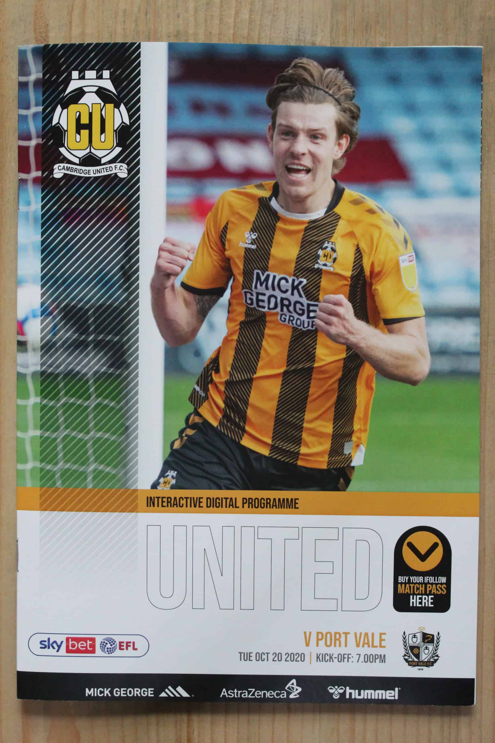 Cambridge United FC v Port Vale FC